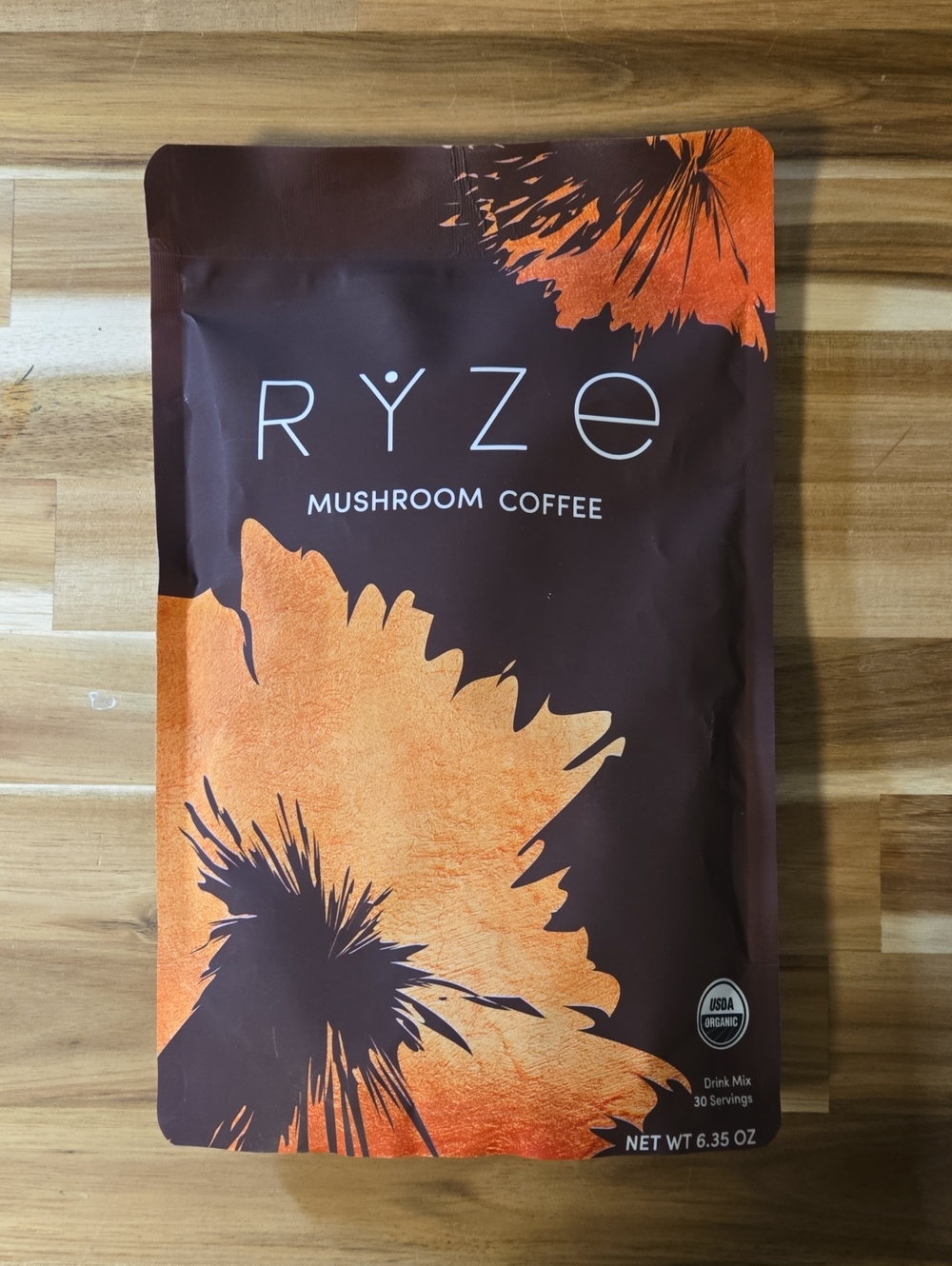Mushroom Coffee Drink Mix - Brown & Orange